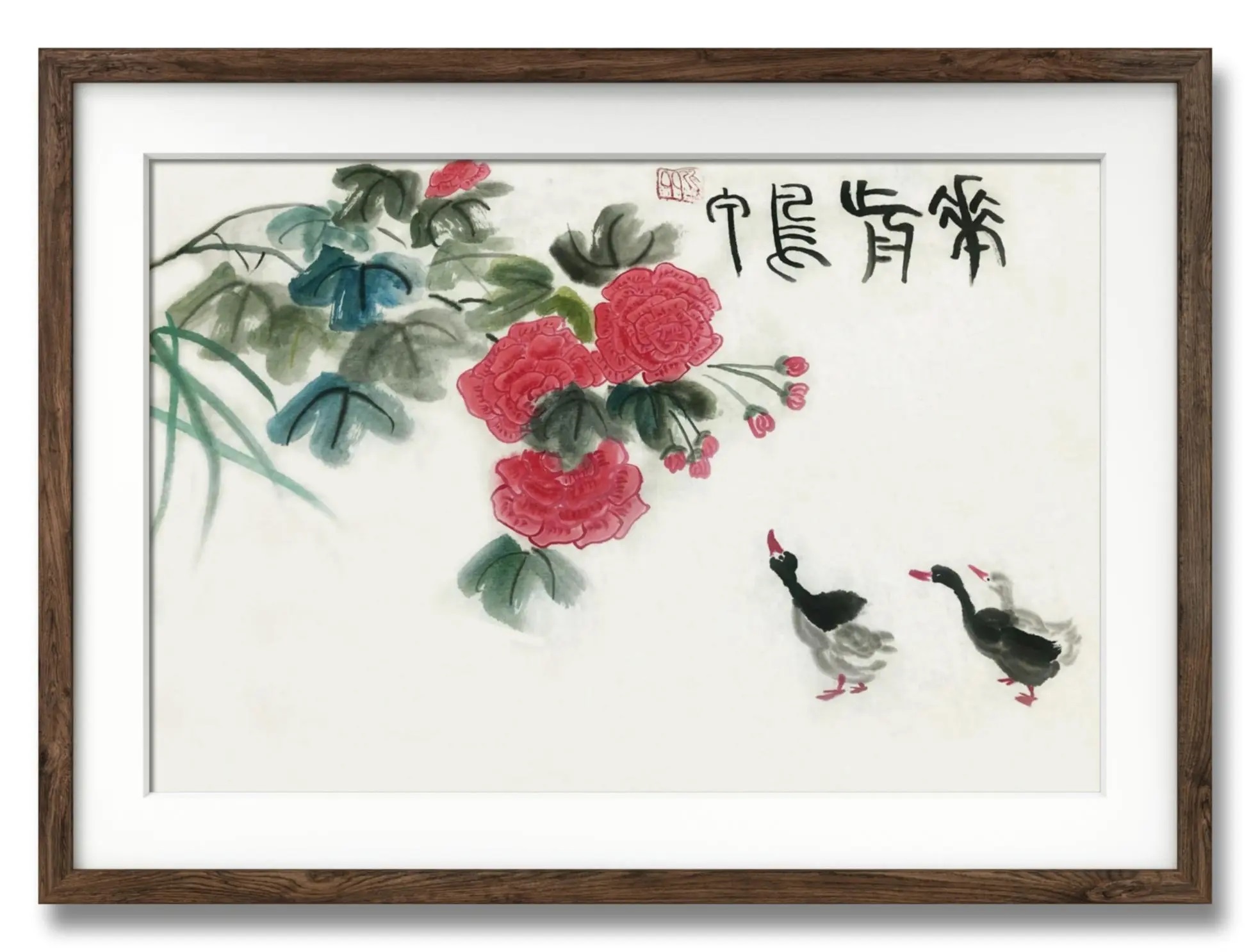 Wang Ya, 成人，线上国画 写意课初级，课堂作品