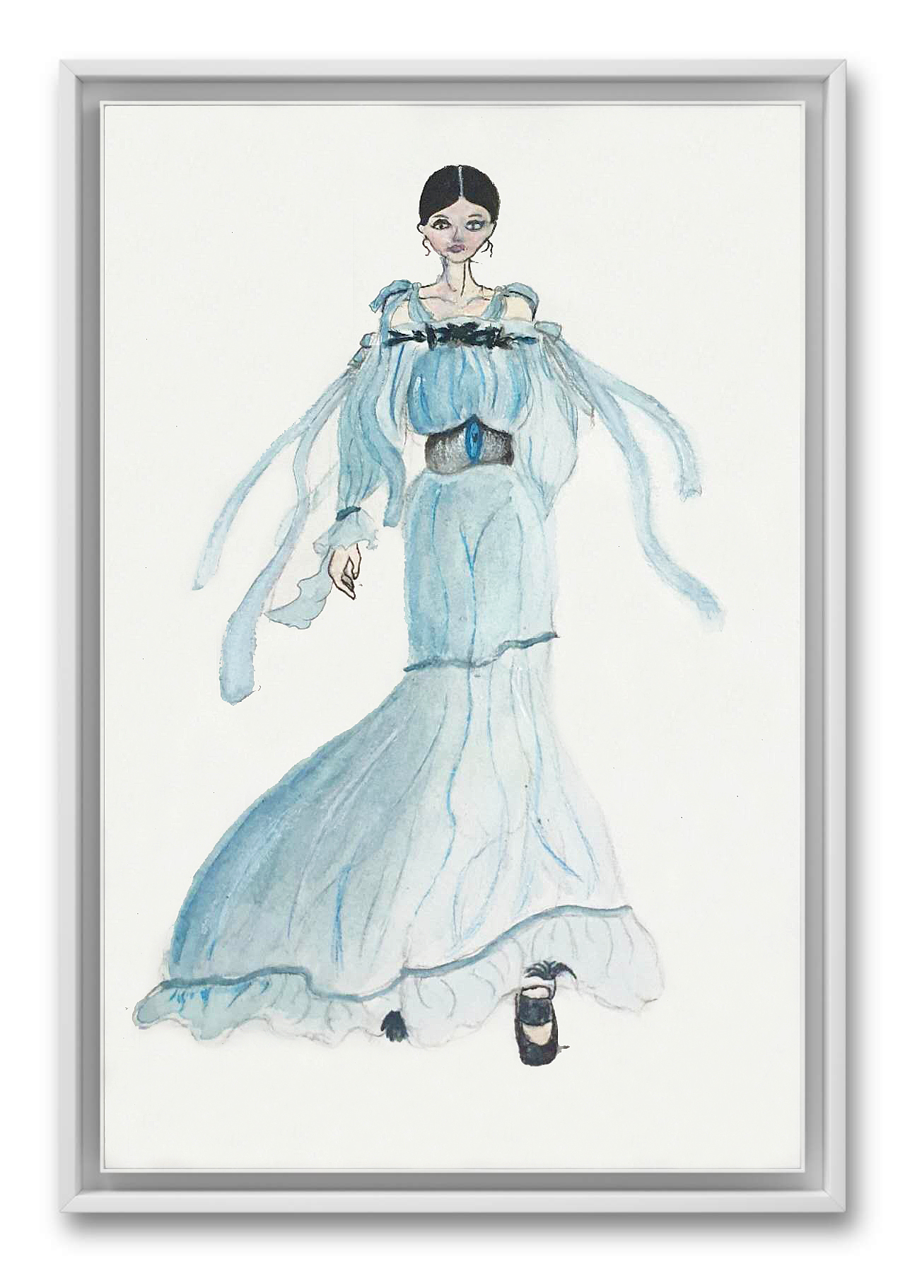 Julia LAMBERT, 11岁，线上服装速写课，课堂作品 (1)