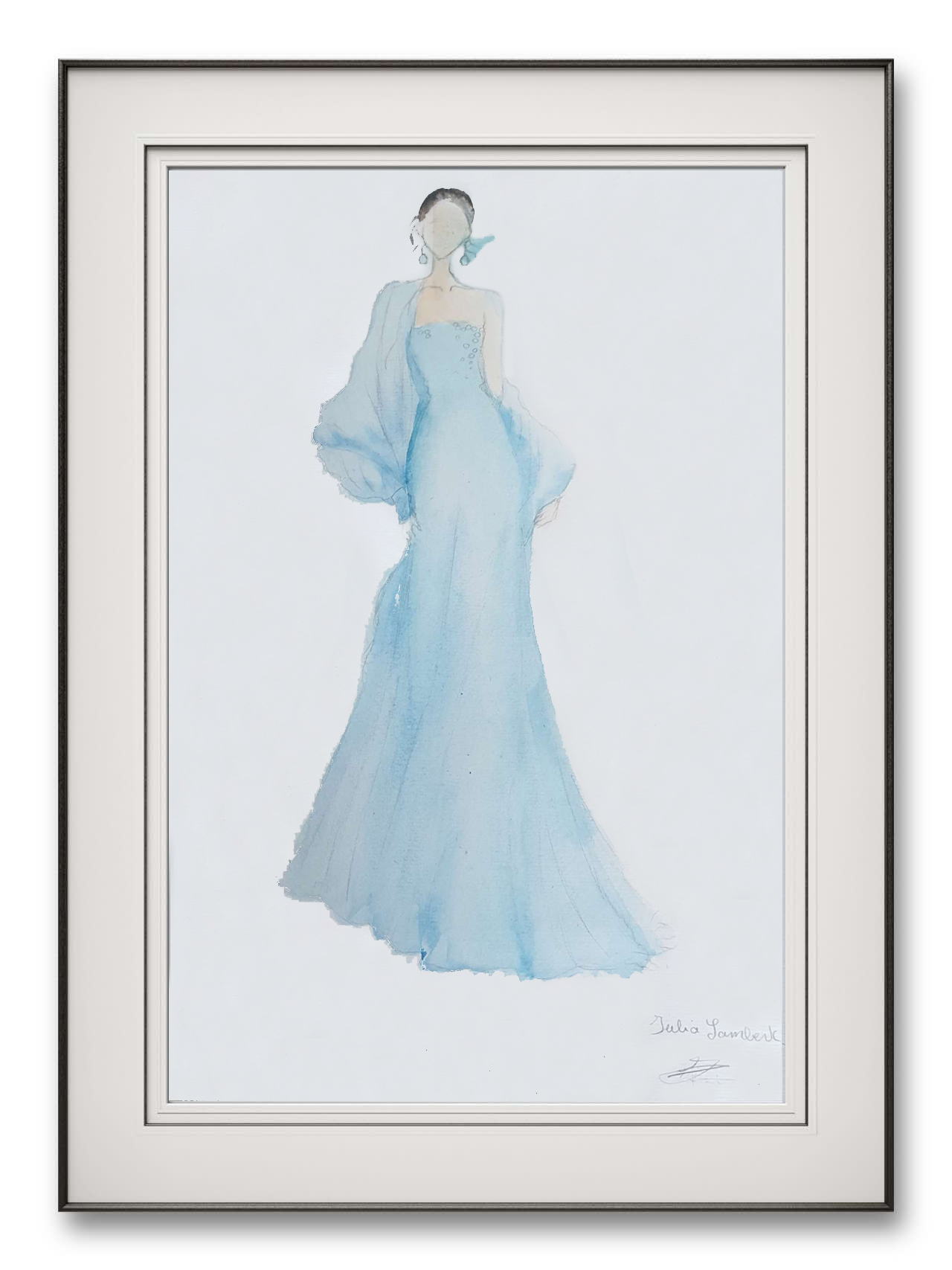 Julia LAMBERT, 11岁，线上服装速写课，课堂作品 (2)
