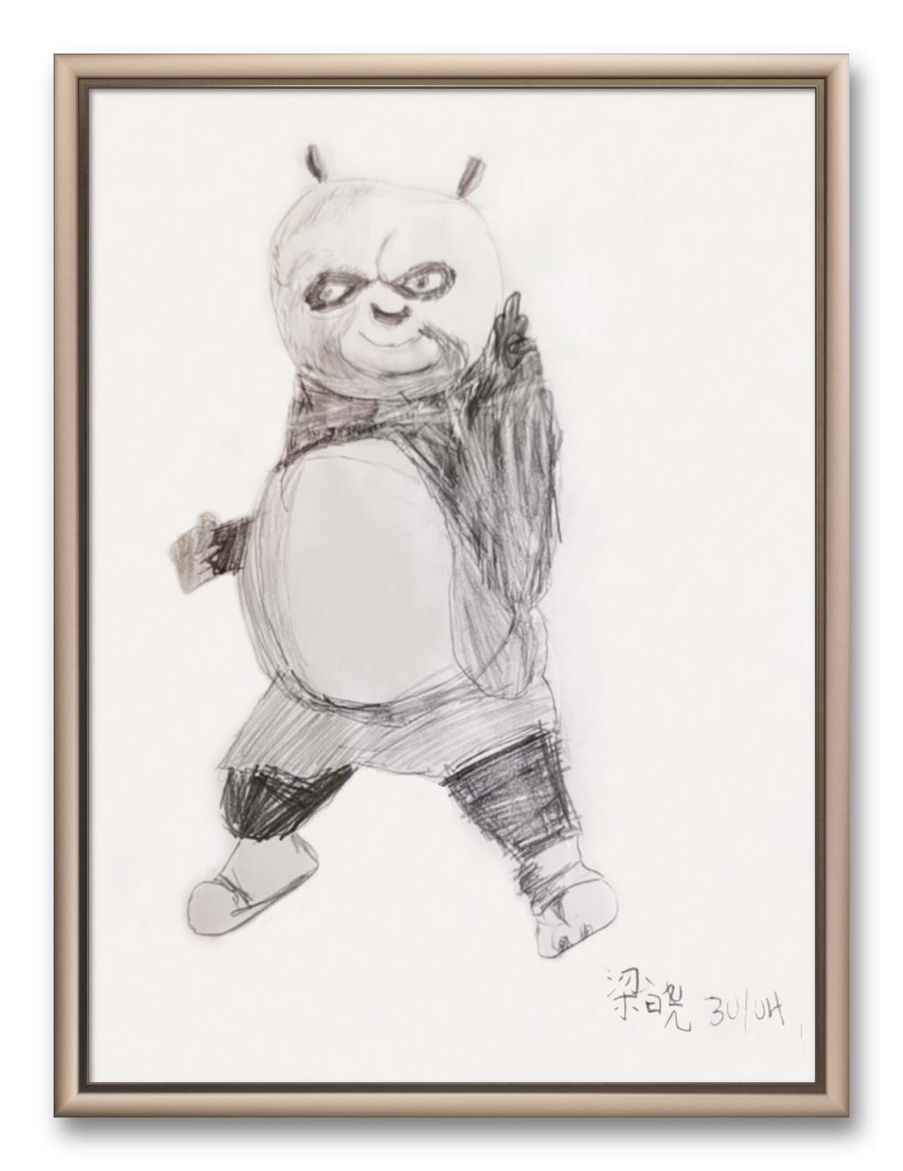 梁晓, 6岁半，线上速写启蒙课，课堂作品 (1)