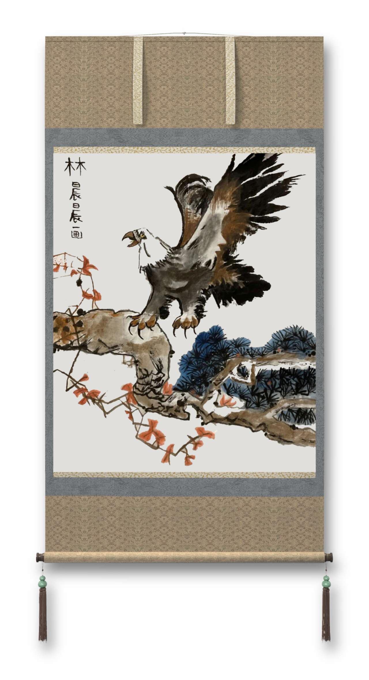 林晨晨，10岁，线上国画-写意课初级，课堂作品 (2)