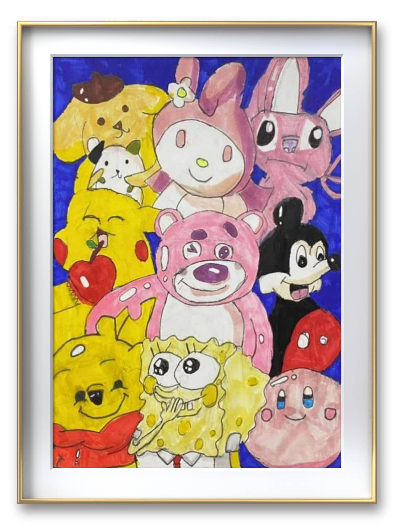 Oscar CHEN, 8岁，线上绘画启蒙课，课下作品 Oscar CHEN, 8ans, Cours En Ligne De Dessin, Oeuvre Réalisée Après Le Cours 1