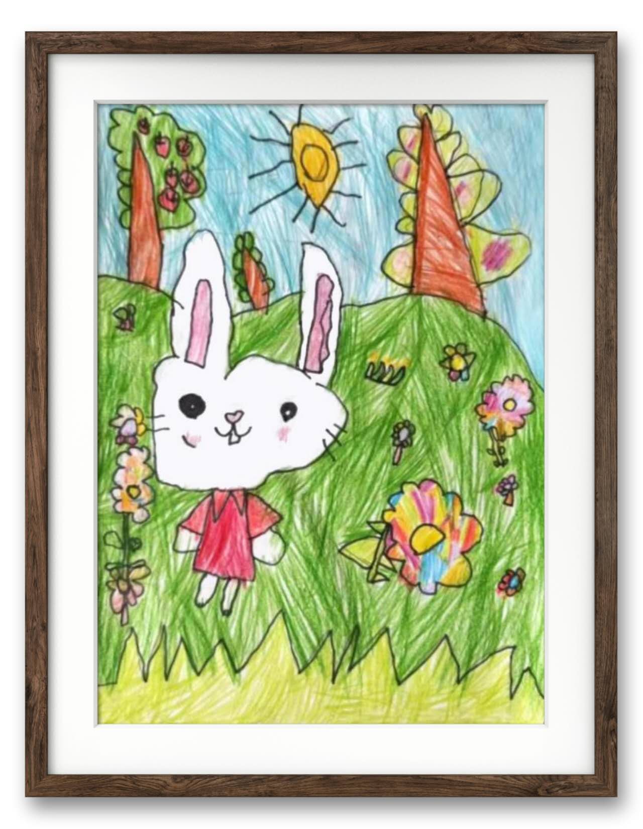 Zoe QU, 5岁，线上绘画启蒙课，课堂作品 Zoe QU, 5ans, Cours En Ligne De Dessin, Oeuvre Réalisée Dans Le Cours 2
