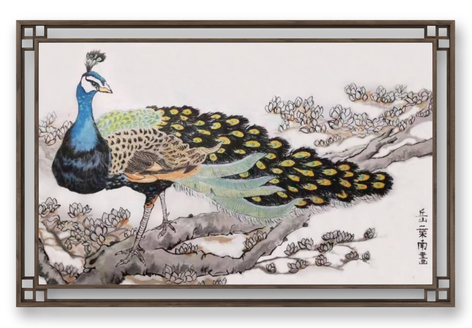 YUE Yenan, 15岁，线上国画课，课堂作品 YUE Yenan, 15ans, Cours En Ligne De Peinture Chinoise, Oeuvre Réalisée Dans Le Cours 1
